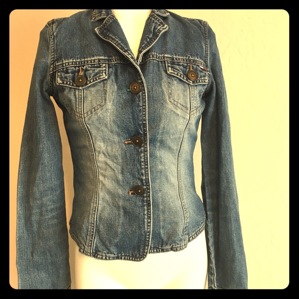 Vintage Tommy Girl Fitted Jean Jacket - Picture 1 of 8